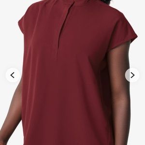 Figs Burgundy Scrub Set